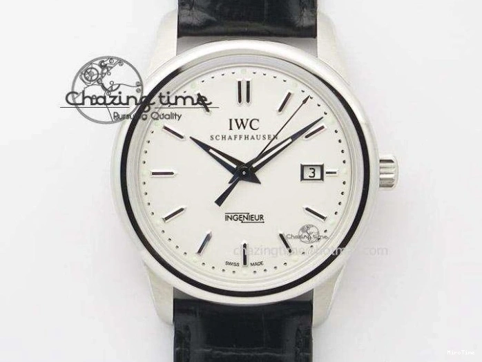 MIROTIME 0227 Attractive Portofino 37mm SS V7F 1:1 Best Edition Gray Dial Diamonds Bezel on Gray Leather Strap A 7091